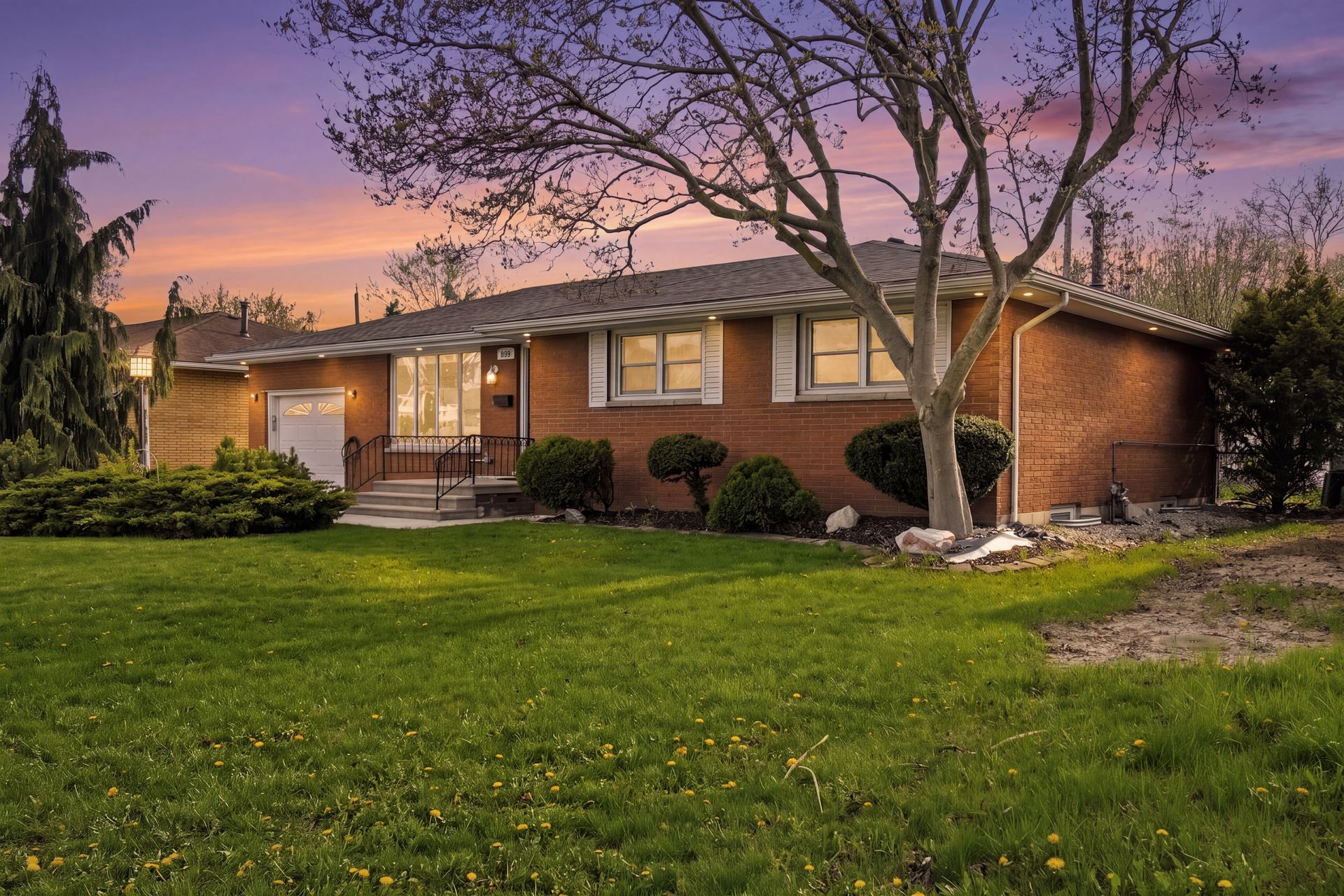 2435 McKay Avenue front exterior at dusk